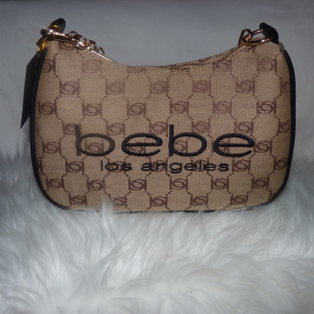 cute and stylish y2k brown and beige bebe purse - Picture 3 of 6